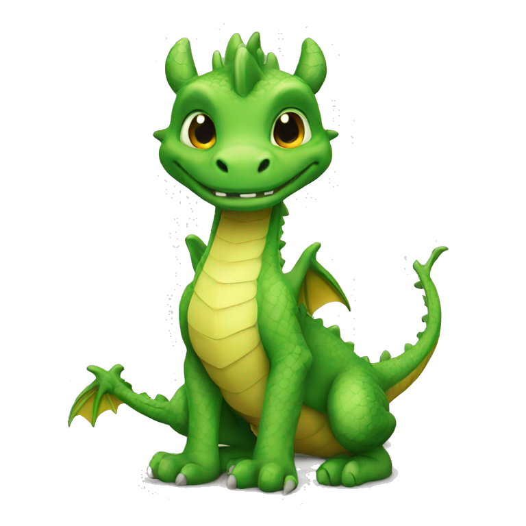 Dragon verde emoji