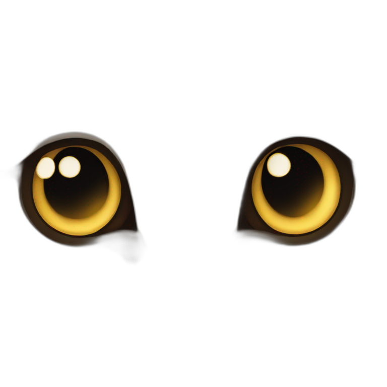 Gato  con ojos grandes emoji