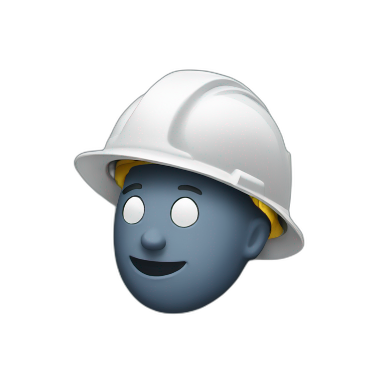 A construction helmet emoji