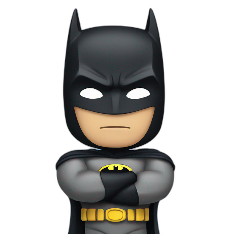 batman with arms crossed emoji