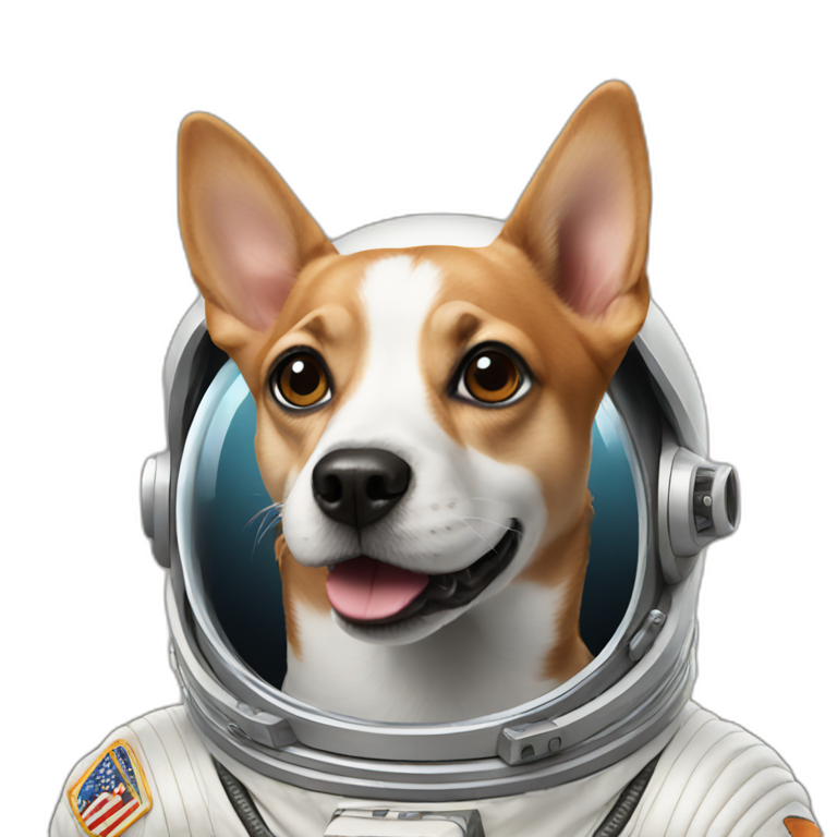 dog astronaut emoji