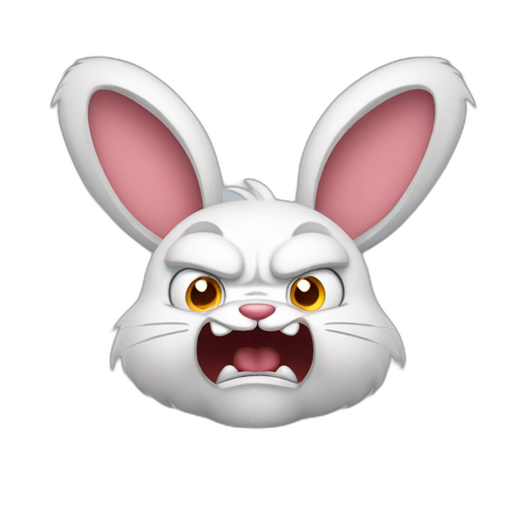 angry rabbit angry emoji