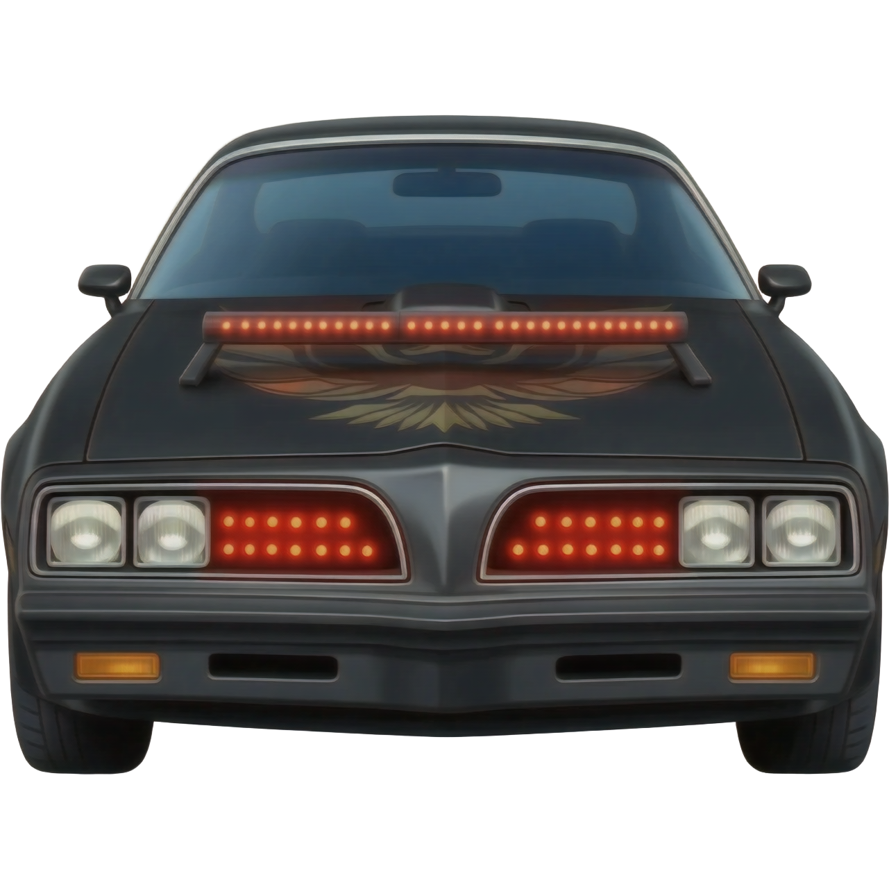 KITT the black Trans Am from the Knight Rider TV show with the scanner ...