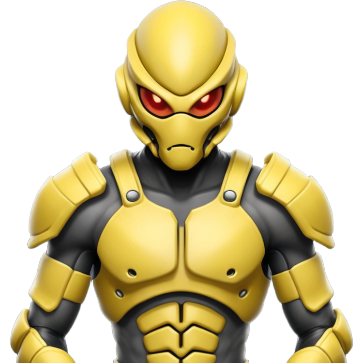 insectoid alien MMA fighter portrait, head and shoulders only, armored ...