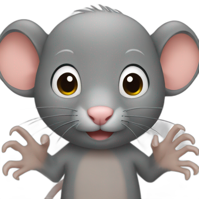 rat with human hands emoji