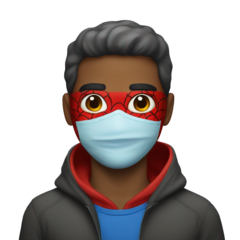 man with Spiderman mask emoji