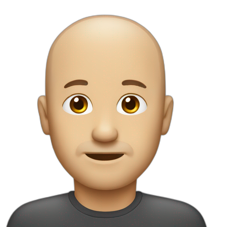 Man balding emoji