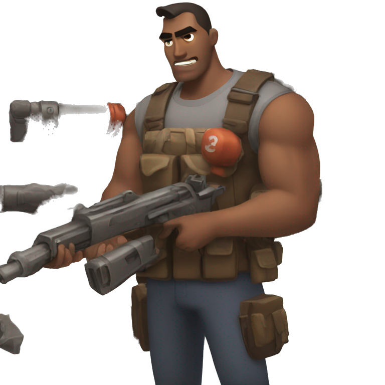 Heavy Weapons Guy from TF2 emoji