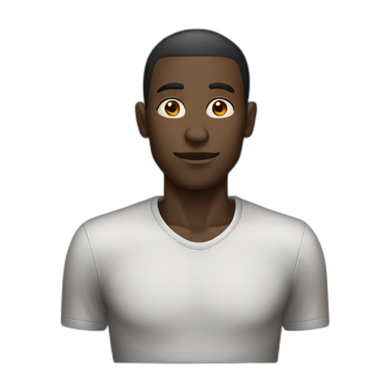 very very skinny black man emoji