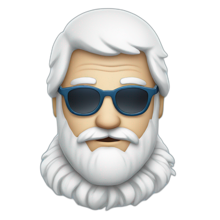 Father Frost in dark glasses emoji