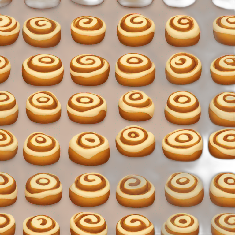 Cinnabon roll IPHONE style emoji