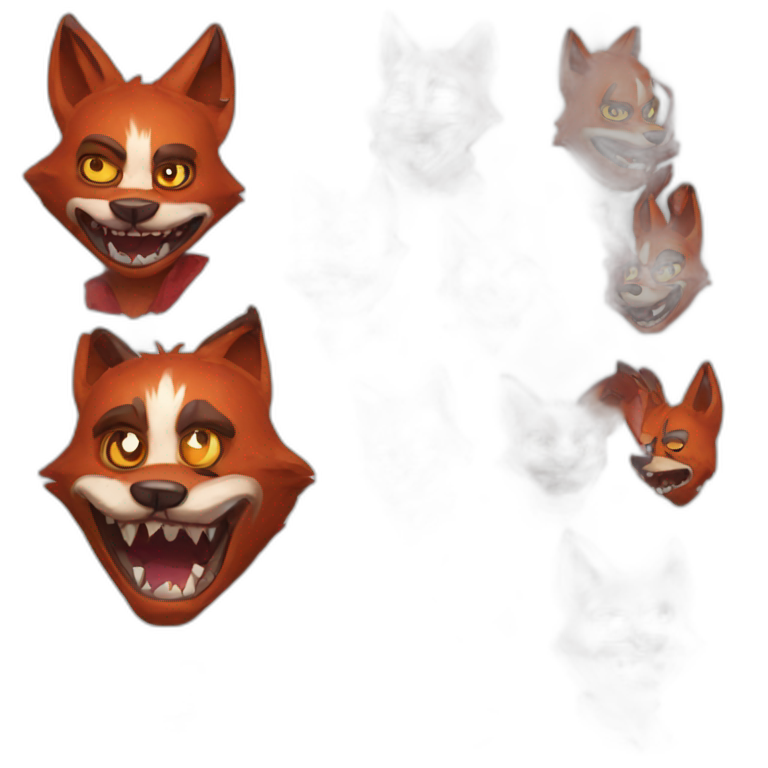 Nightmare foxy emoji