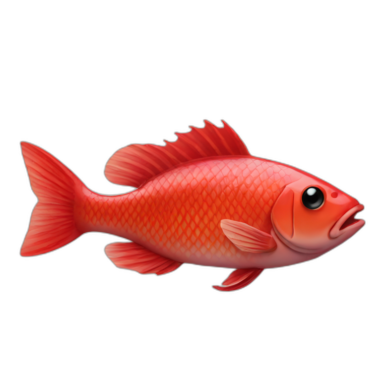 Fish red emoji