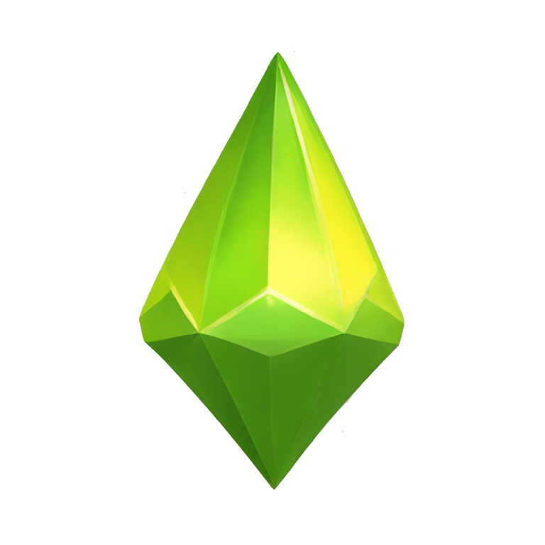 The Sims 4 plumbob  YELLOW emoji