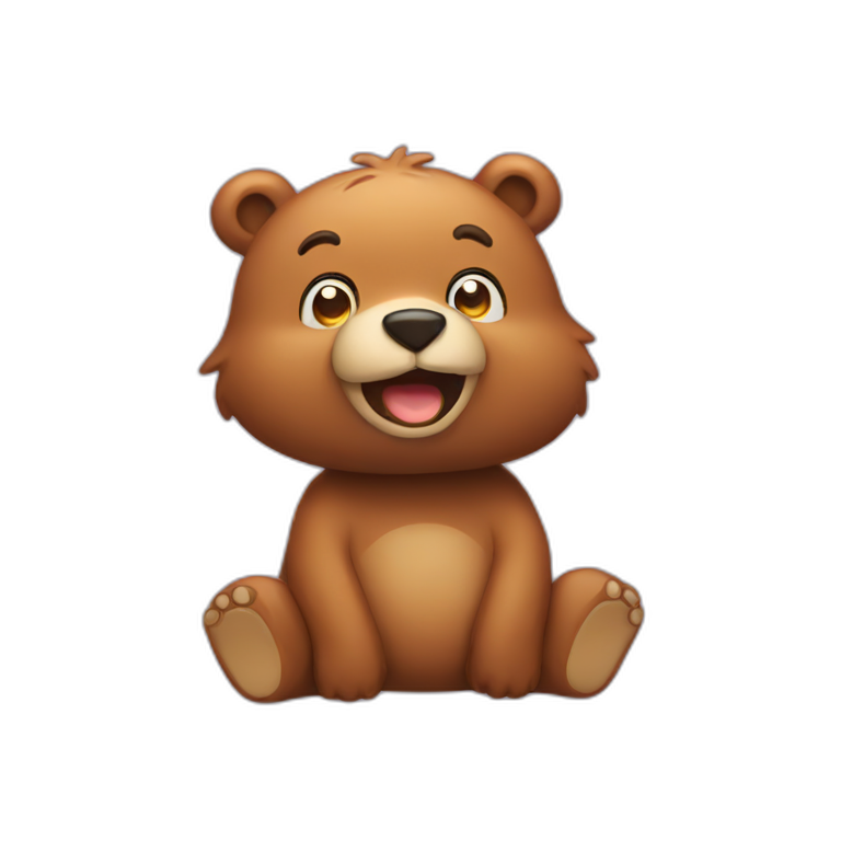 farting bear emoji