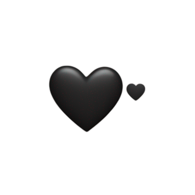Black heart  emoji
