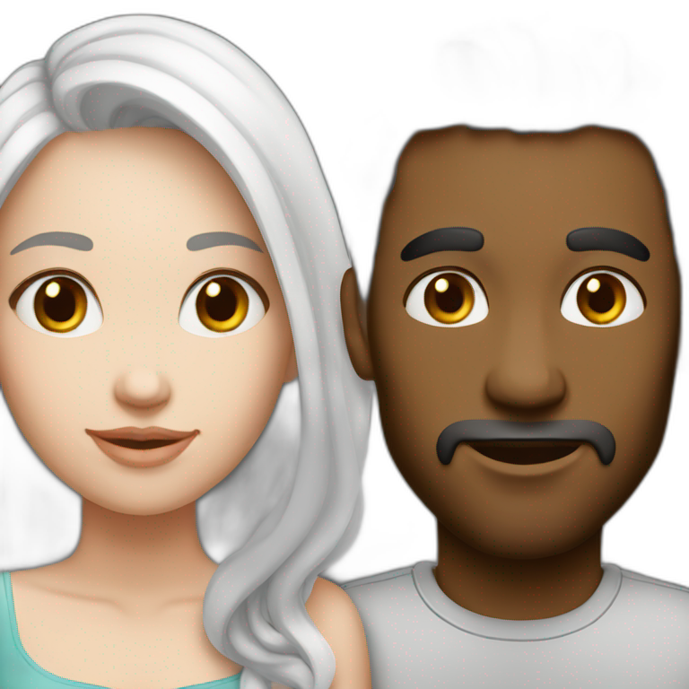 Love-couple-white-skin emoji