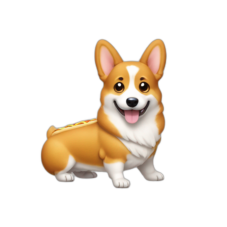 corgi hot dog pokemon emoji