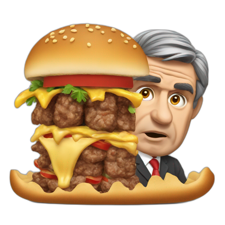 Gordon Brown kebab eating competition emoji