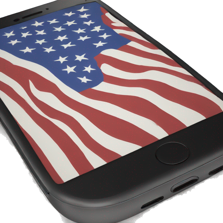 american flag phone emoji