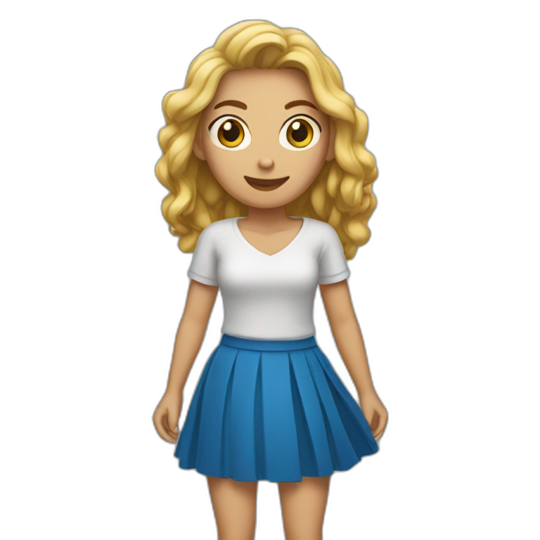 woman with skirt emoji AI Emoji Generator