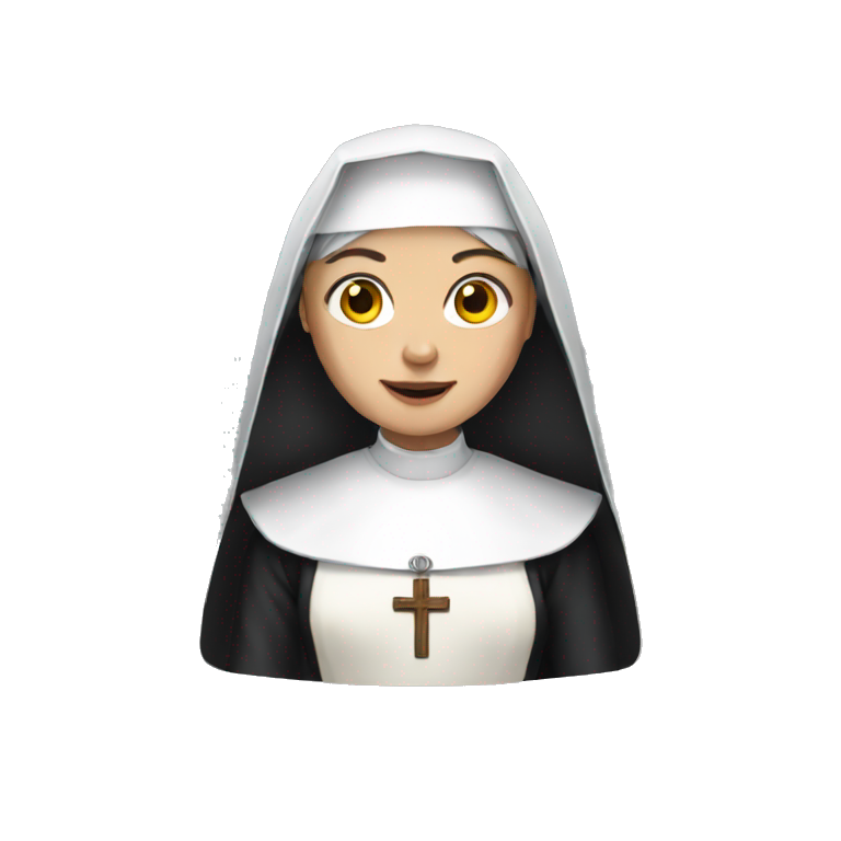 The nun emoji