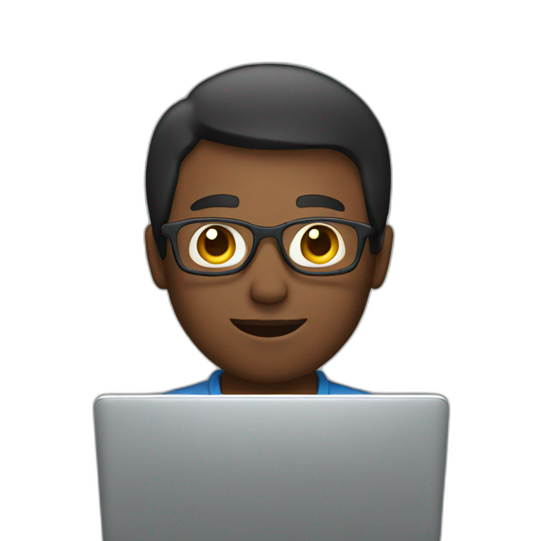 man with laptop emoji