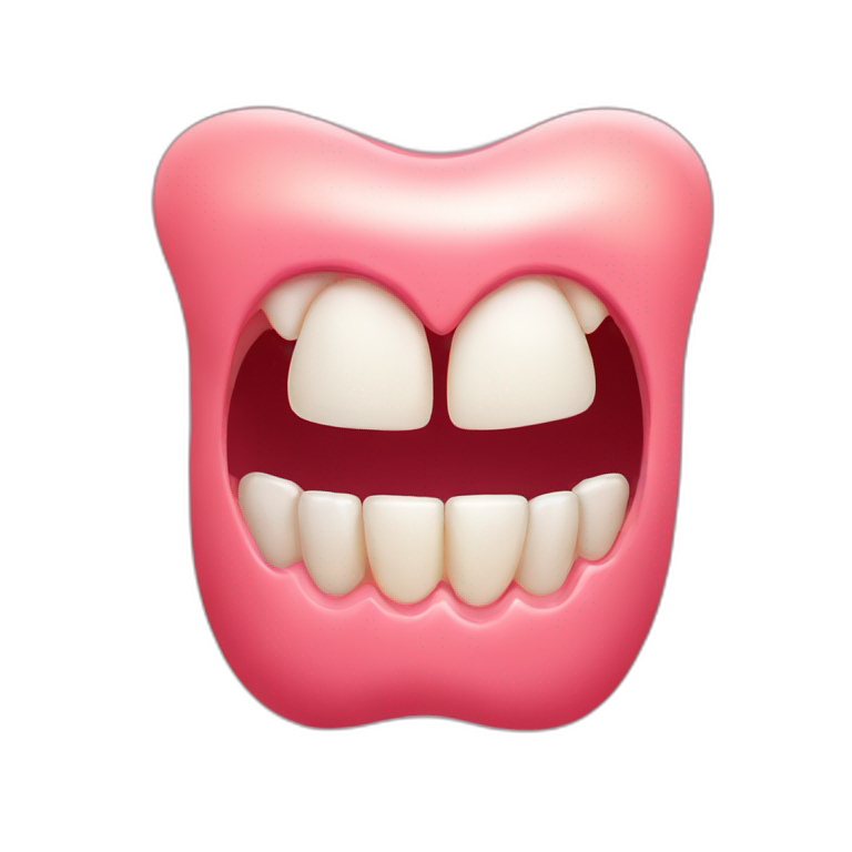 flushed-teeth-teeth-teeth emoji