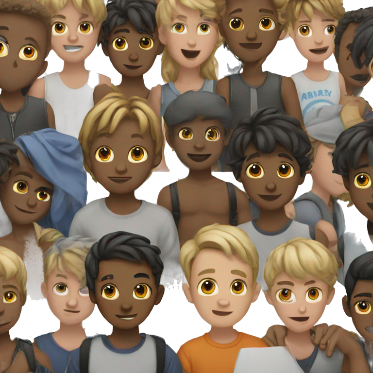 Group of boys emoji
