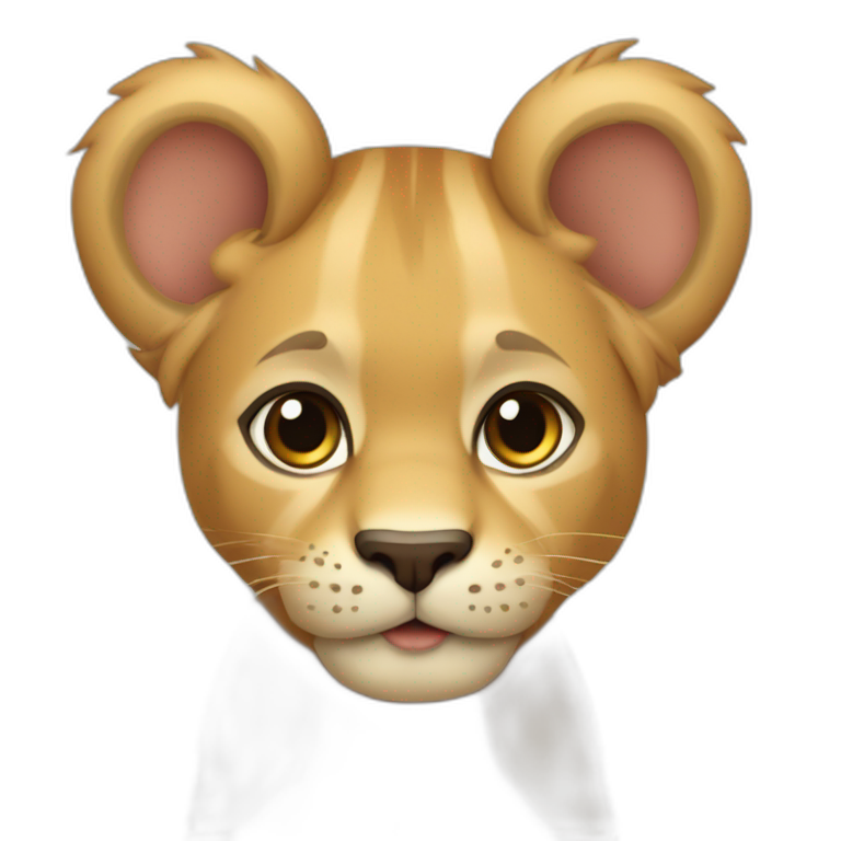 León bebe tierno emoji