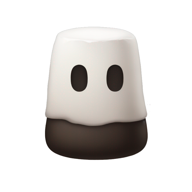 marshmallow no face emoji