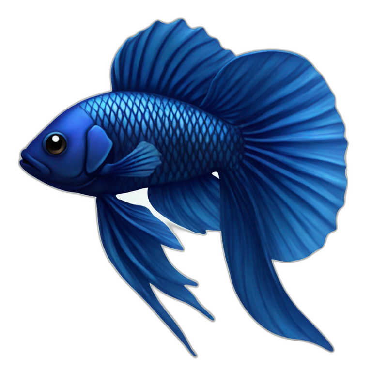 dark blue beta fish emoji