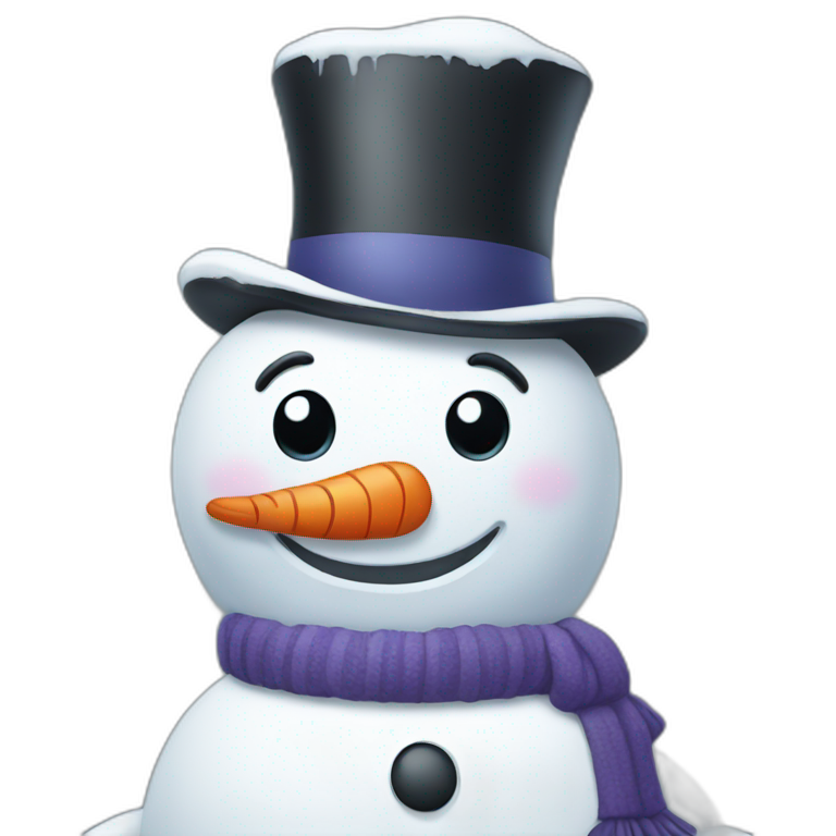 snowman Slightly smiling  emoji