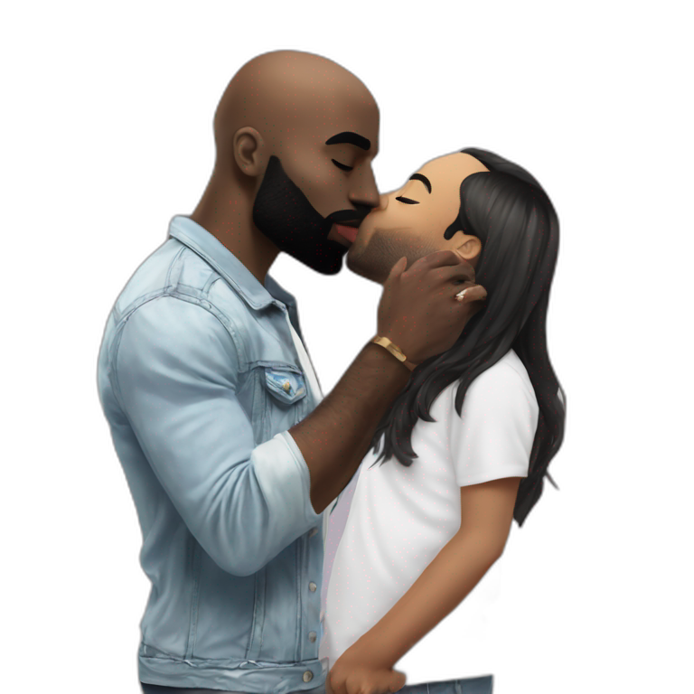 Kaaris kissing eric zemmour emoji