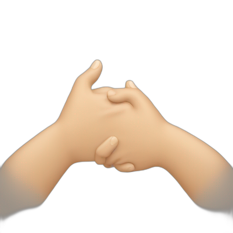 two hands shaking emoji