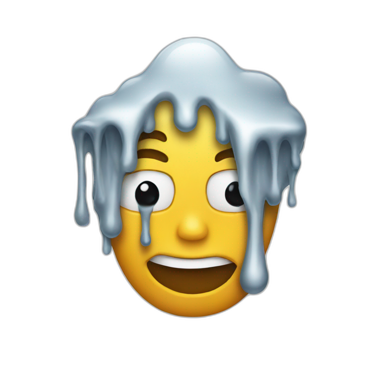 Melting face emoji emoji