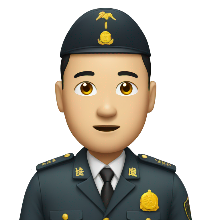 Chinese security guard emoji