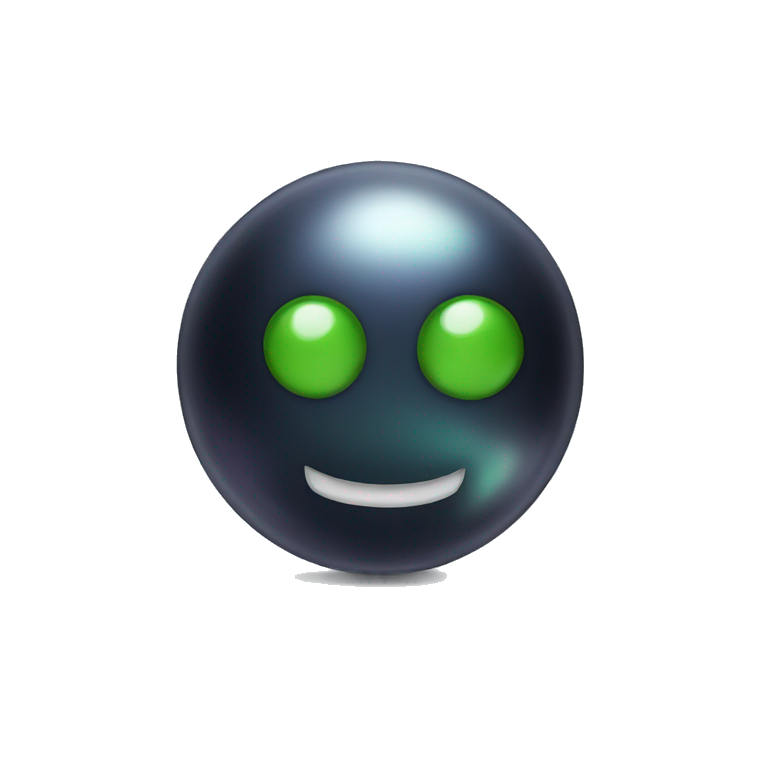 Black pearl emoji