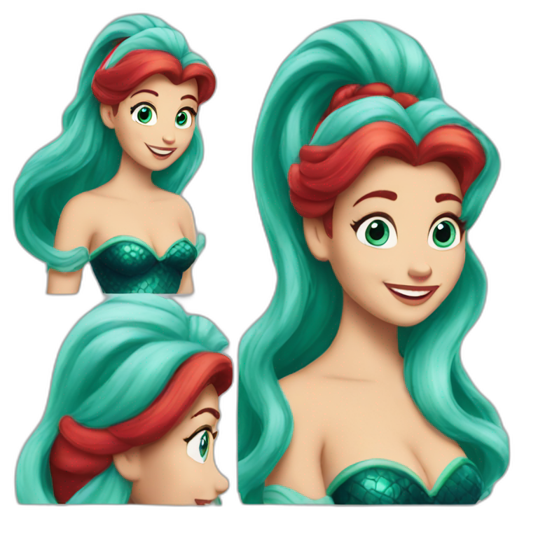 Ariel in The Little Mermaid emoji