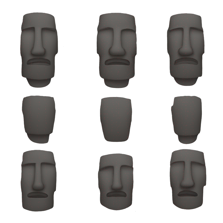 MOAI emoji