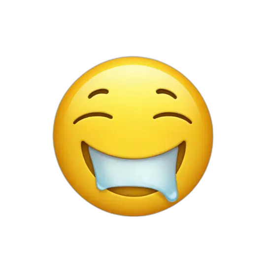 upside down smiling crying emoji AI Emoji Generator