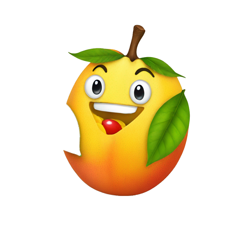 mango eating a mango emoji