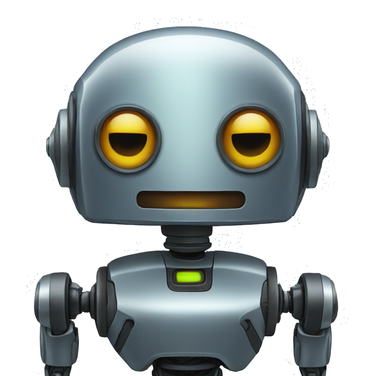 robot saying chut emoji