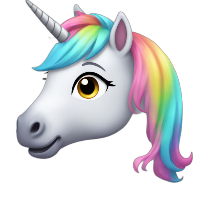 Cute pony unicorn emoji