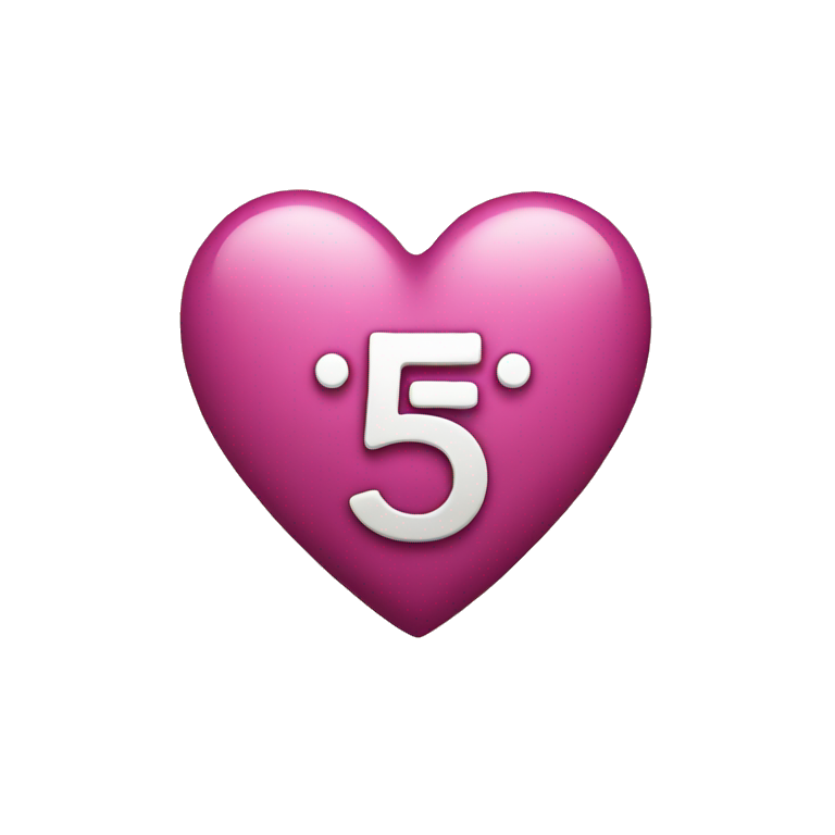 heart emoji with "15:50" written on it emoji