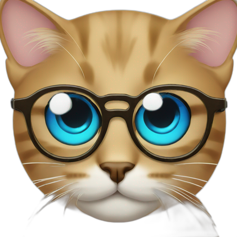 cat wearing cool glasses emoji