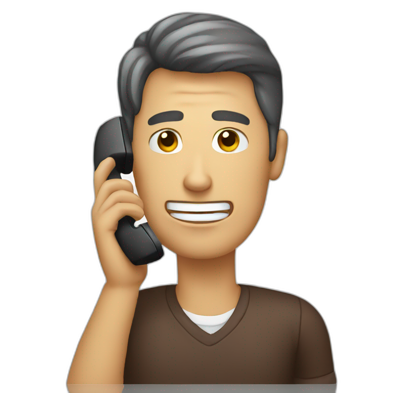 A PERSON TALKING ON THE PHONE emoji