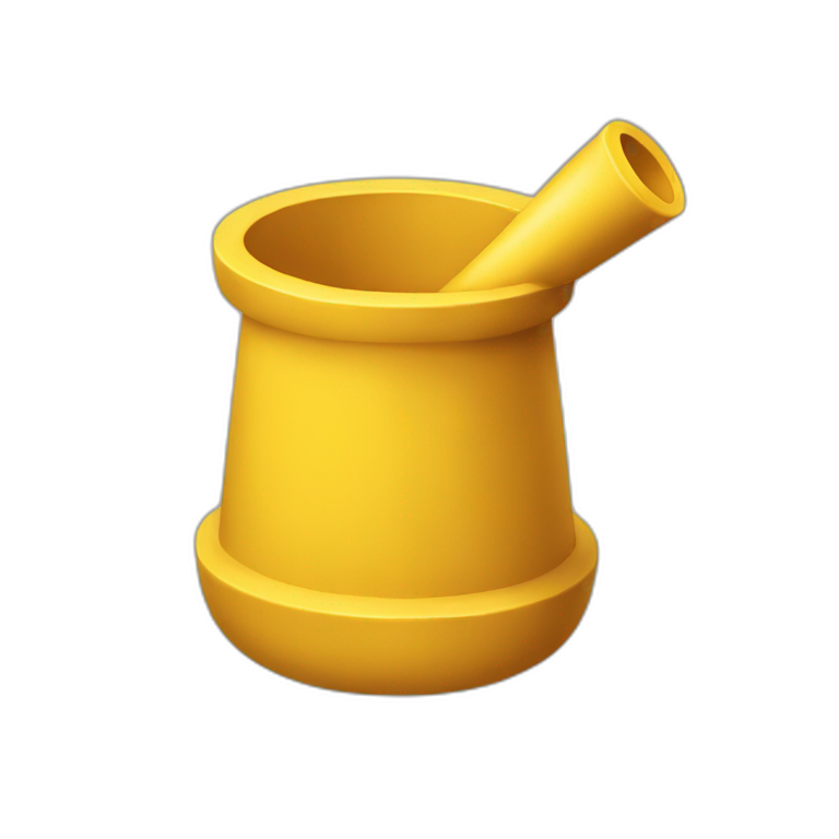 yellow mortar emoji