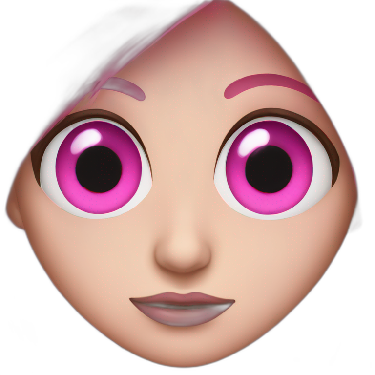 Pink eyes emoji