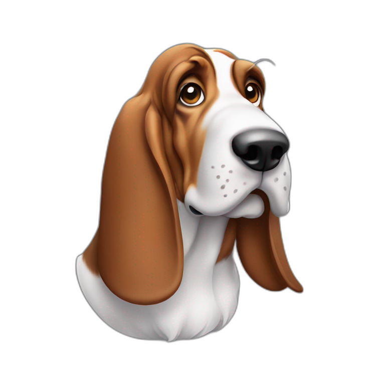 Basset hound dog emoji